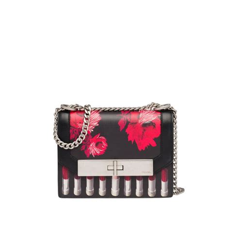 prada severine printed leather bag|Honey Printed Leather Mini Pouch .